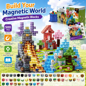 THEBRIXKING magnetic blocks kids playing room promoting collaborative open-ended learning