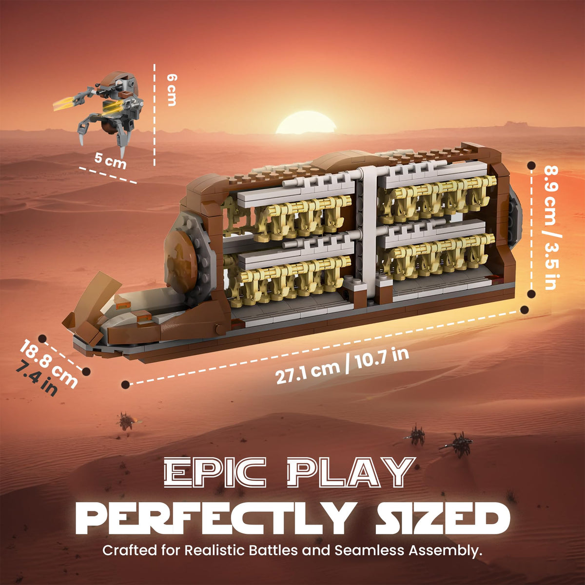 THEBRIXKING Compatible with major brick brands for expanded builds.