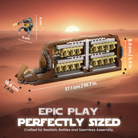 THEBRIXKING Compatible with major brick brands for expanded builds.