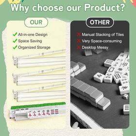 TheClouds American mahjong tile racks fit 1.2 inch tiles securely