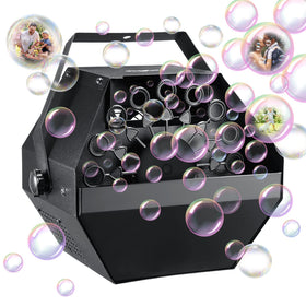 Theefun bubble machine with 750ml tank for continuous bubbles at events