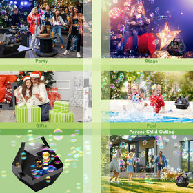 Theefun bubble machine ideal for outdoor parties and garden setups