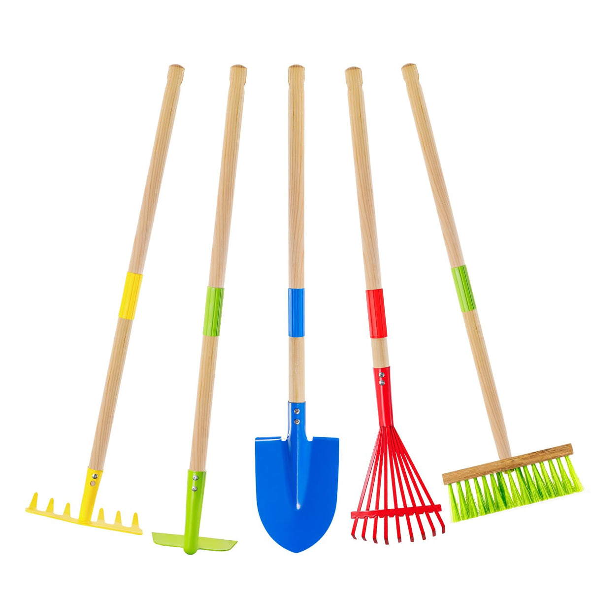 Theefun Kids Garden Tool Set hoe for safe outdoor play and exploration.