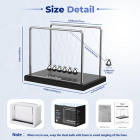 Theefun Newtons Cradle stable base design for durable desk ornament