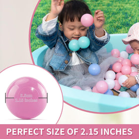 Thenese ball pit balls inside sturdy storage bag for easy cleanup