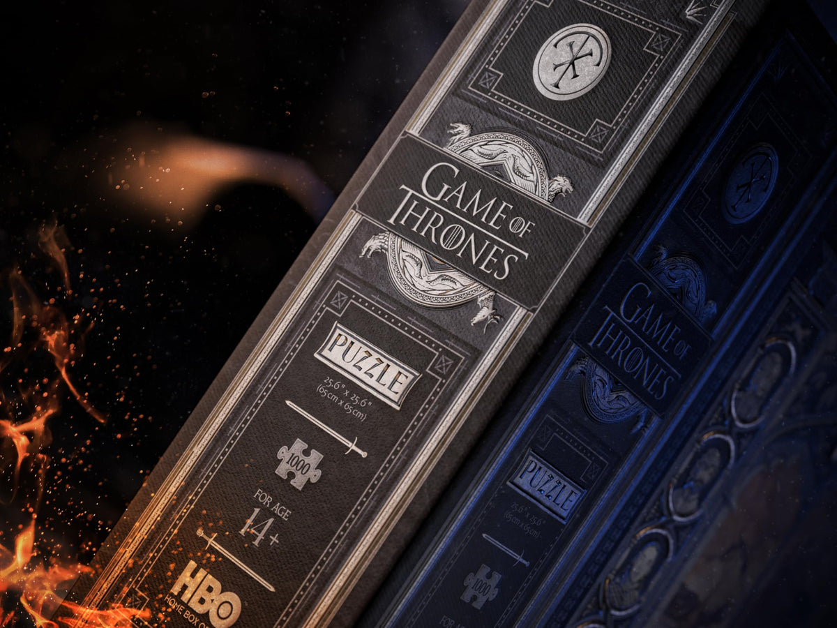 theory11 Game of Thrones puzzle gift-ready packaging appeals to fans.