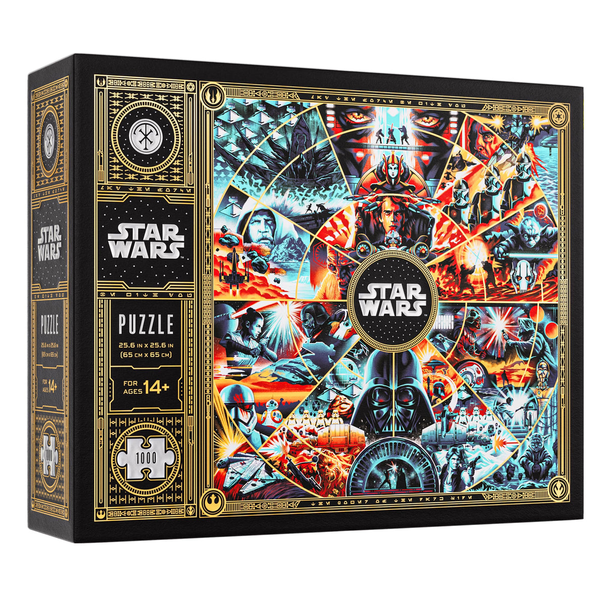 Theory11 Star Wars puzzle pieces with gold foil detail for a premium finish