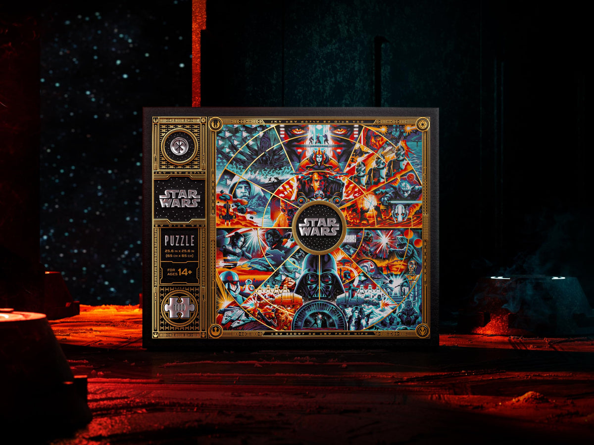Carrying pouch for Theory11 Star Wars puzzle storage and transport