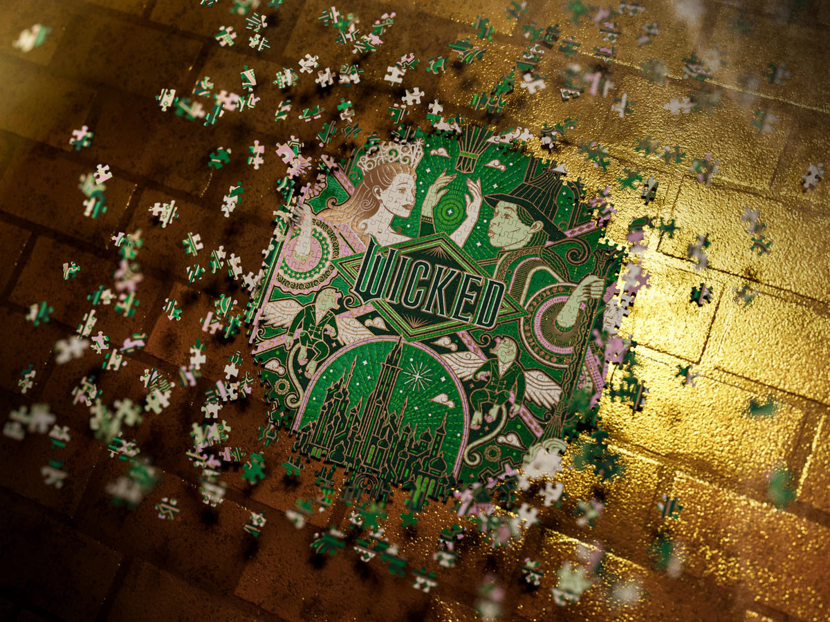 Theory11 Wicked puzzle completed display captured, ready to decorate your space.