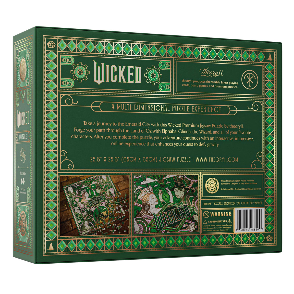 Theory11 Wicked puzzle gold foil details enhance premium presentation and collectibility.
