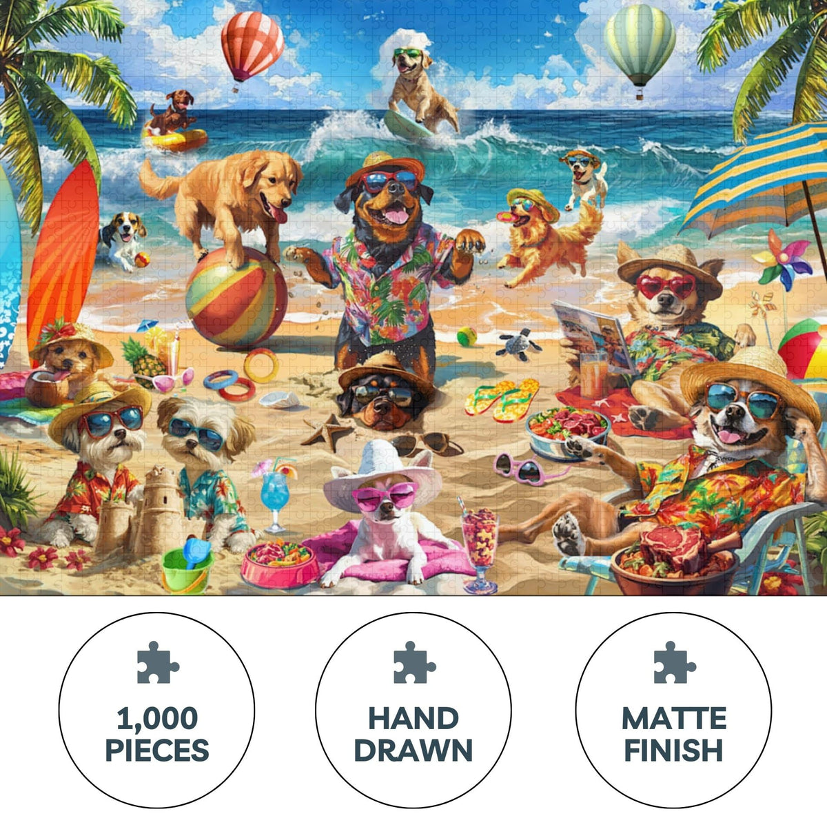 Theo's Puzzles 1000-piece family night image for cooperative group solving