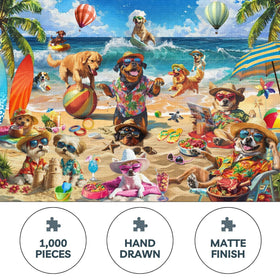 Theo's Puzzles 1000-piece family night image for cooperative group solving
