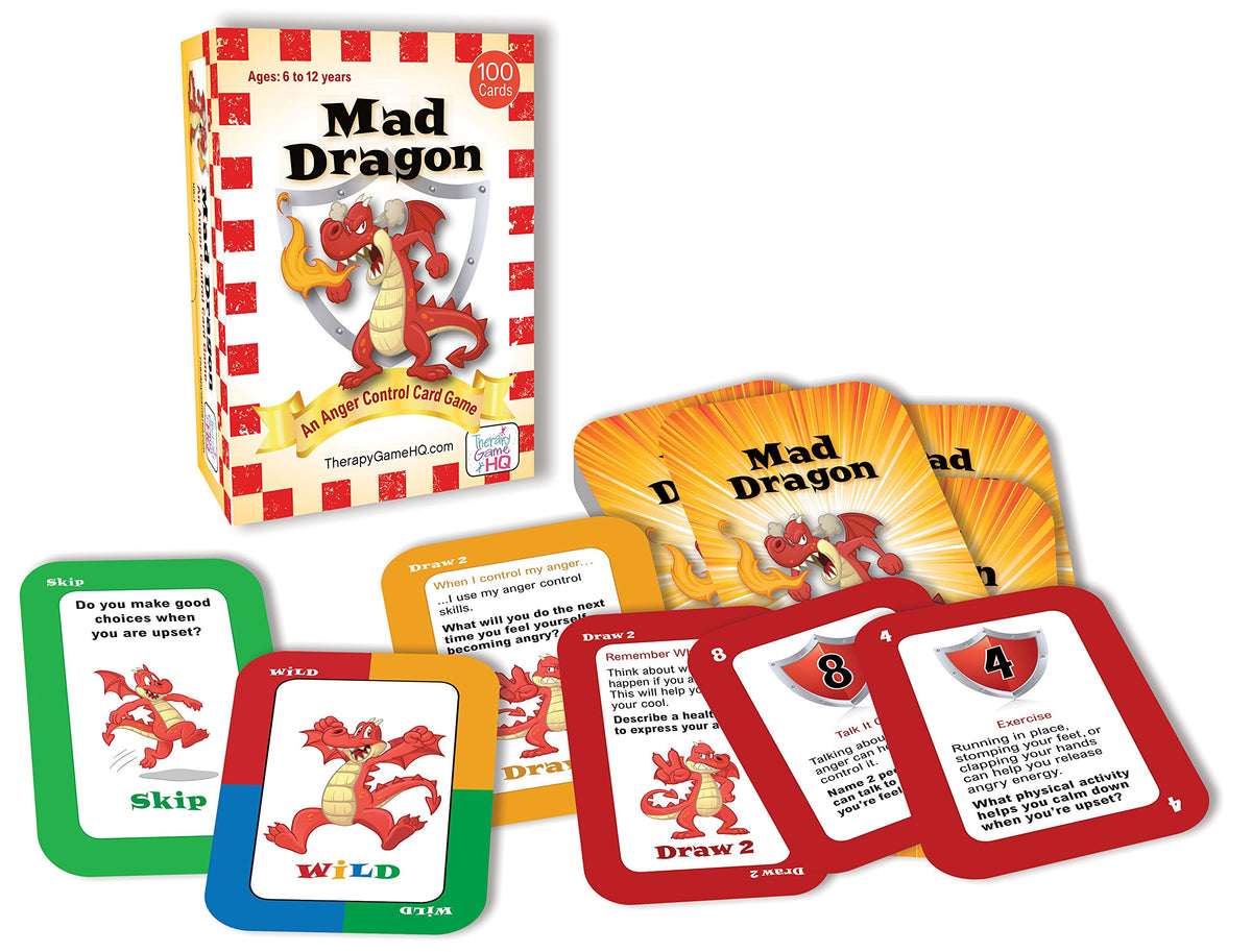 Mad Dragon box-front image invites calm play to practice expressing emotions.