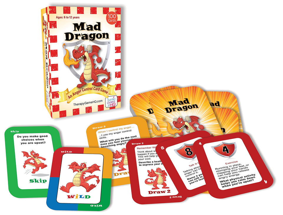Mad Dragon box-front image invites calm play to practice expressing emotions.