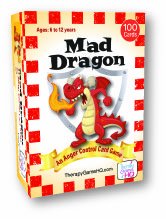 Mad Dragon cards-closeup reveals vibrant illustrations that engage children during gameplay.
