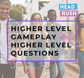 Therapy U Head Rush card deck enables prompts for social dialogue.
