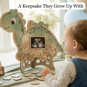 The Real Bossy Baby OneaSaurus guest book frame makes a thoughtful, lasting gift for new families