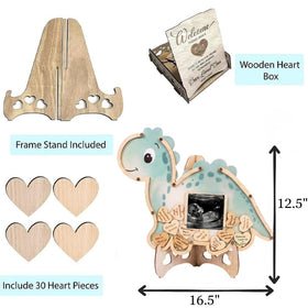The Real Bossy Baby OneaSaurus guest book frame doubles as ultrasound keepsake display for pregnancy memories
