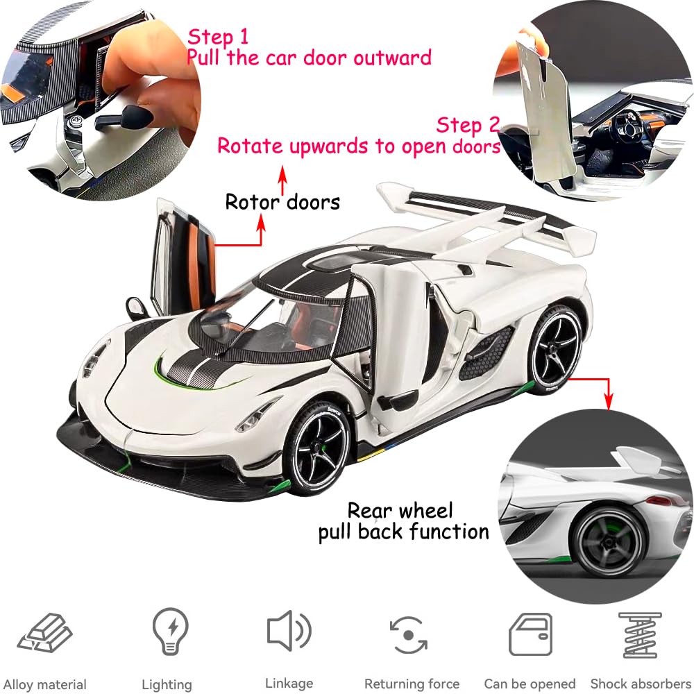 Therina Jesko 1/24 pull-back rear wheels for quick tactile play