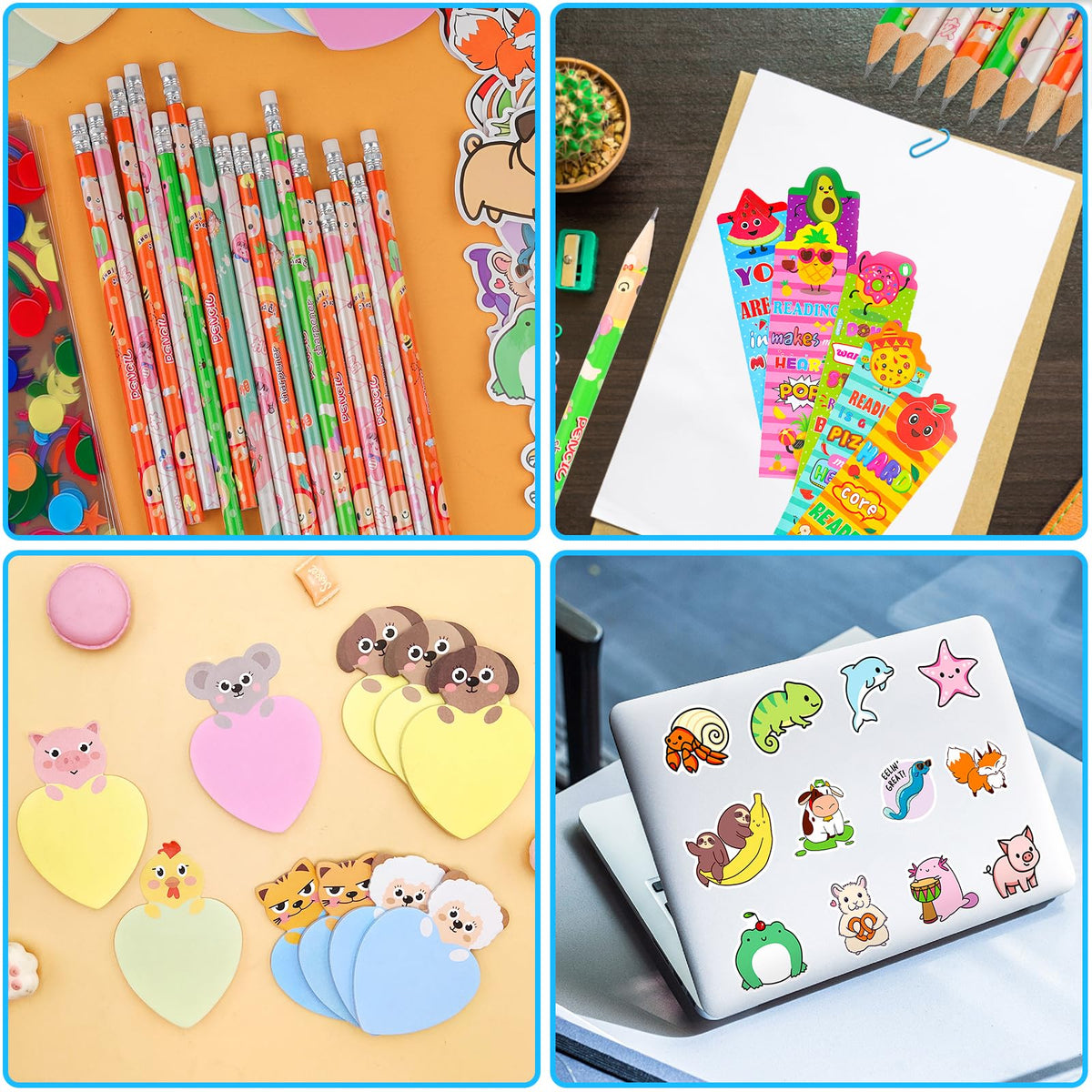 Thesixowls animal stickers add cute decorations for notebooks and planners