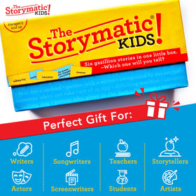 The Storymatic Kids drawing and improv options enrich storytelling sessions
