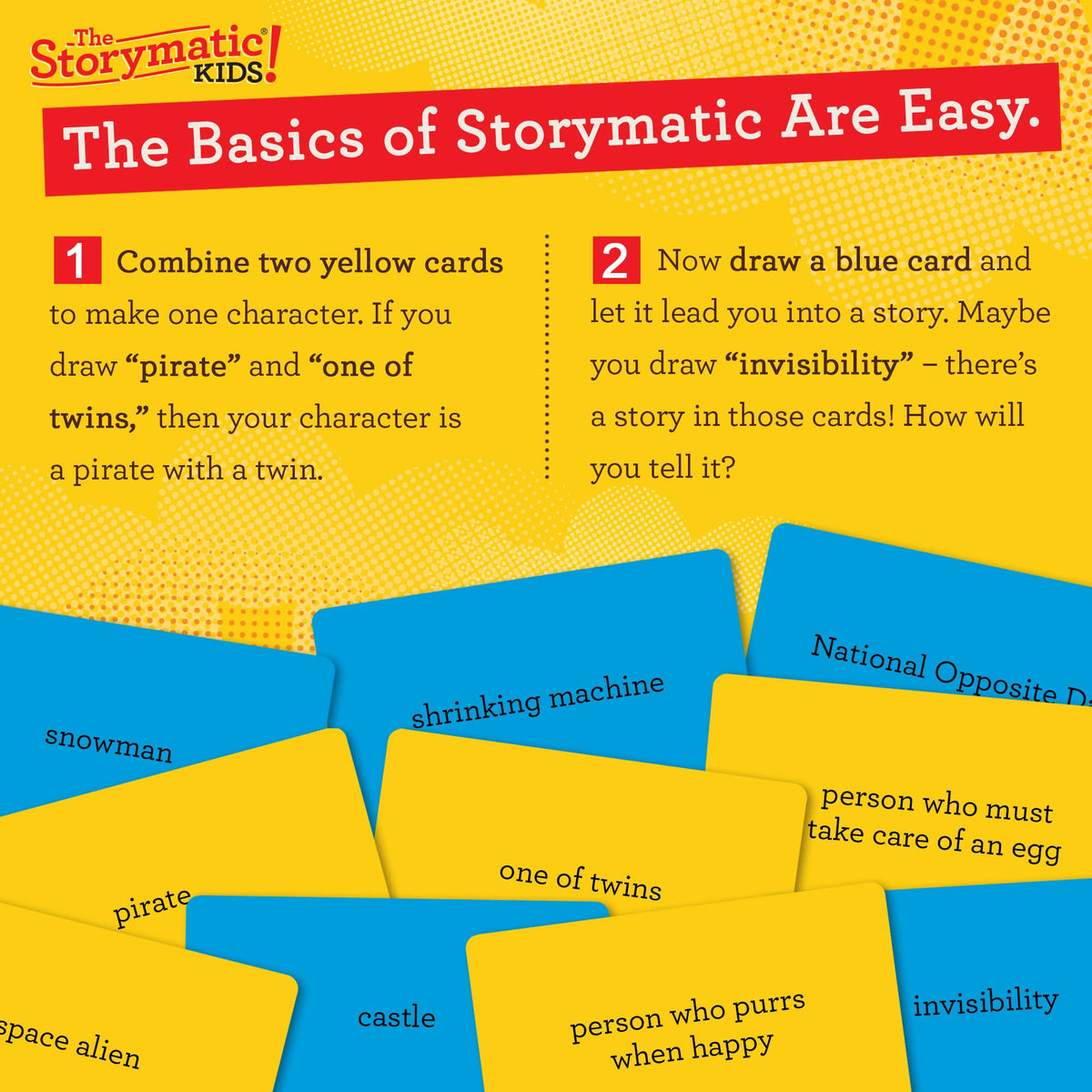 The Storymatic Kids prompt booklet with easy ideas for lessons