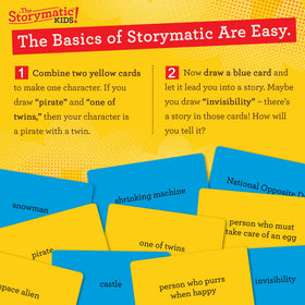 The Storymatic Kids prompt booklet with easy ideas for lessons