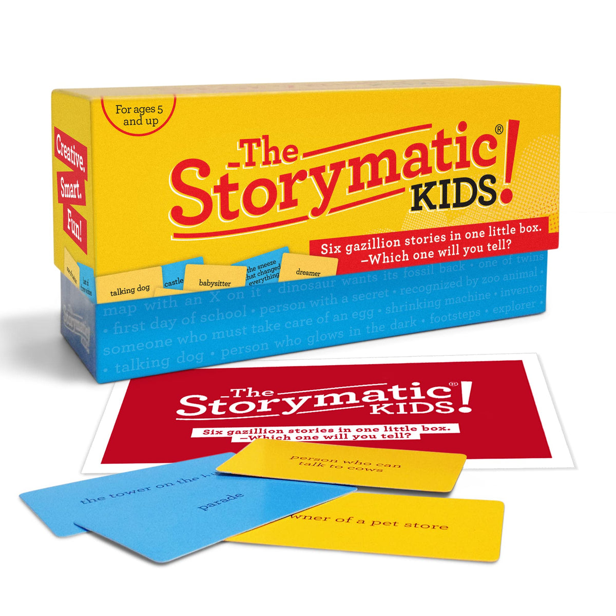 The Storymatic Kids prompts cards sparking creativity and storytelling for young writers