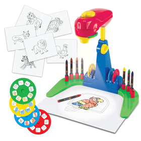 Thin Air Drawing Projector for kids shown during tracing activity to spark creativity and focus