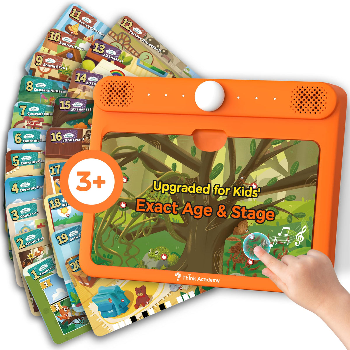 Think Academy Learning Pad with alphabet flashcards for early reading practice