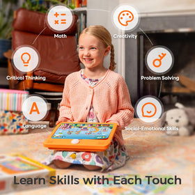 Think Academy Learning Pad durable ABS frame supports independent, long-lasting play.
