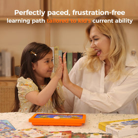 Think Academy Learning Pad three modes guide exploration, play, and hints with kid-friendly voices.