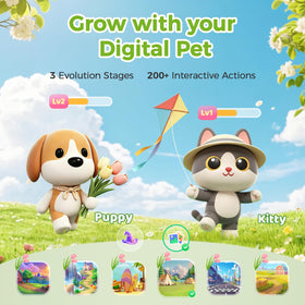 Think Academy Pawpal nightlight glows in relaxing colors.