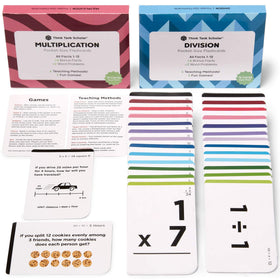 Think Tank Scholar 152 math flash cards cover displays durable, portable study on the go.
