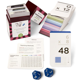 Think Tank Scholar 173 flash cards front view for quick multiplication practice.
