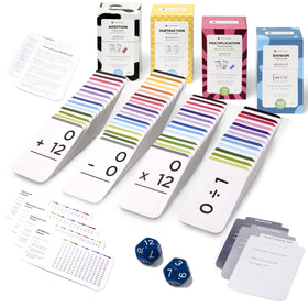 Think Tank Scholar 681 math flash cards front illustrations enhance number sense and visual learning.