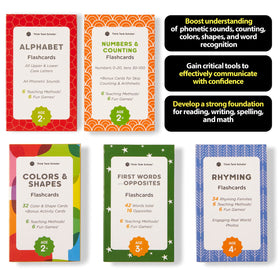 Think Tank Scholar colors and shapes deck aids recognition through colorful images.