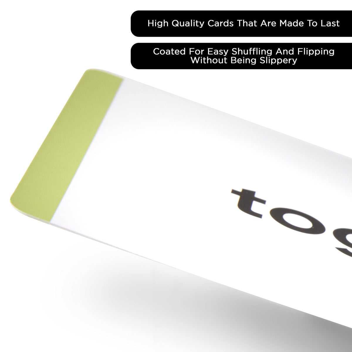 Think Tank Scholar cards feature large bold letters for easy reading