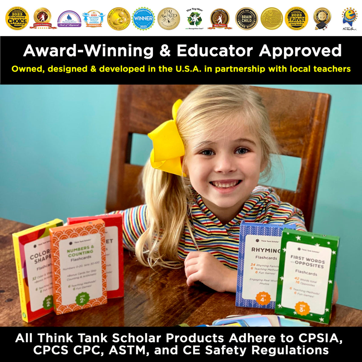 Think Tank Scholar numbers and counting deck promotes number sense with clear visuals.