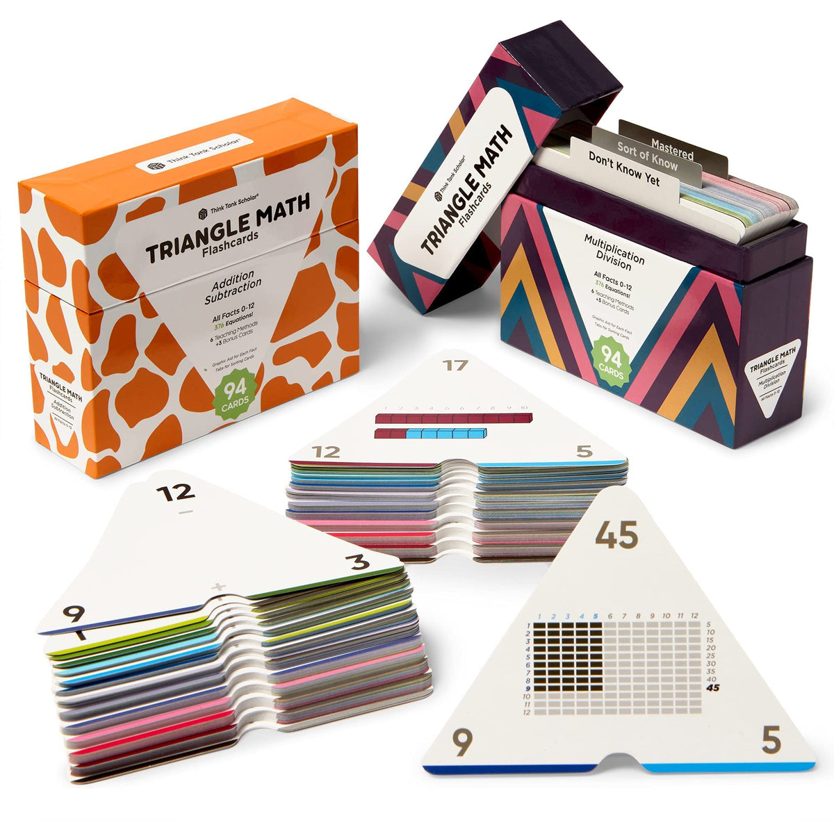 Think Tank Scholar triangle math flashcards with 752 facts for comprehensive practice.