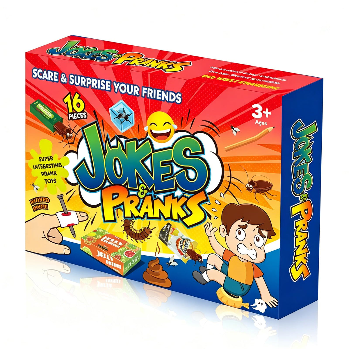 Think Wing prank kit assorted items ready for playful pranks and party fun.