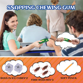 Think Wing prank kit chewing gum gag for surprising reactions.