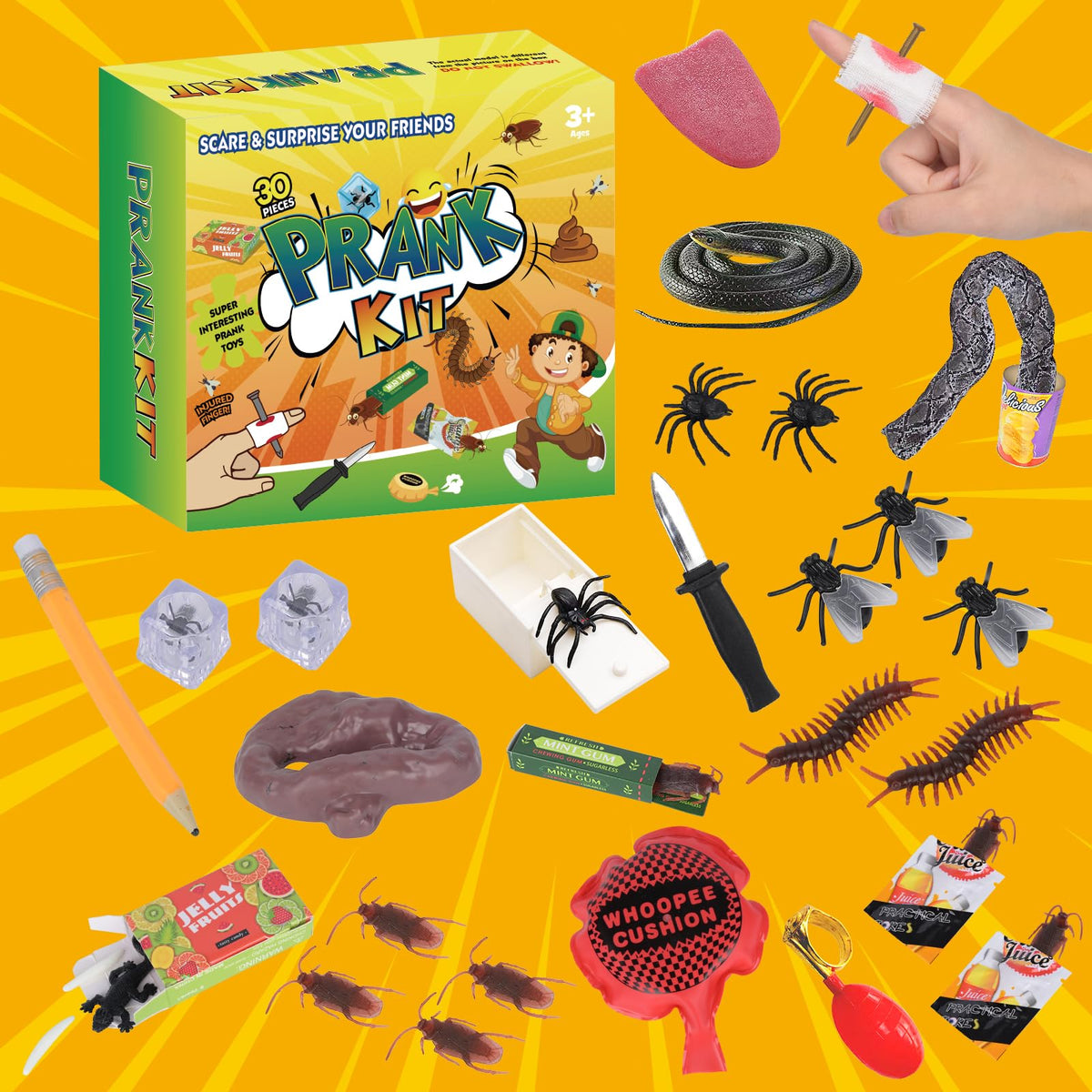 Think Wing whoopie cushion prank demonstrates silly sound effects for playful moments.