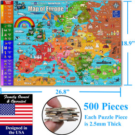 Think2Master colorful geography artwork enhances hand-eye coordination