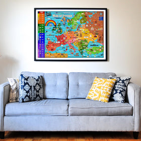 Think2Master country capitals map puzzle aids memorization through play