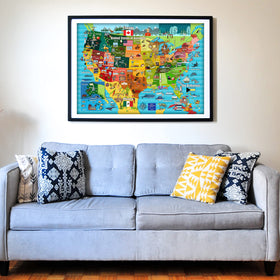 Think2Master US Map Puzzle national parks and major cities aid real life exploration.