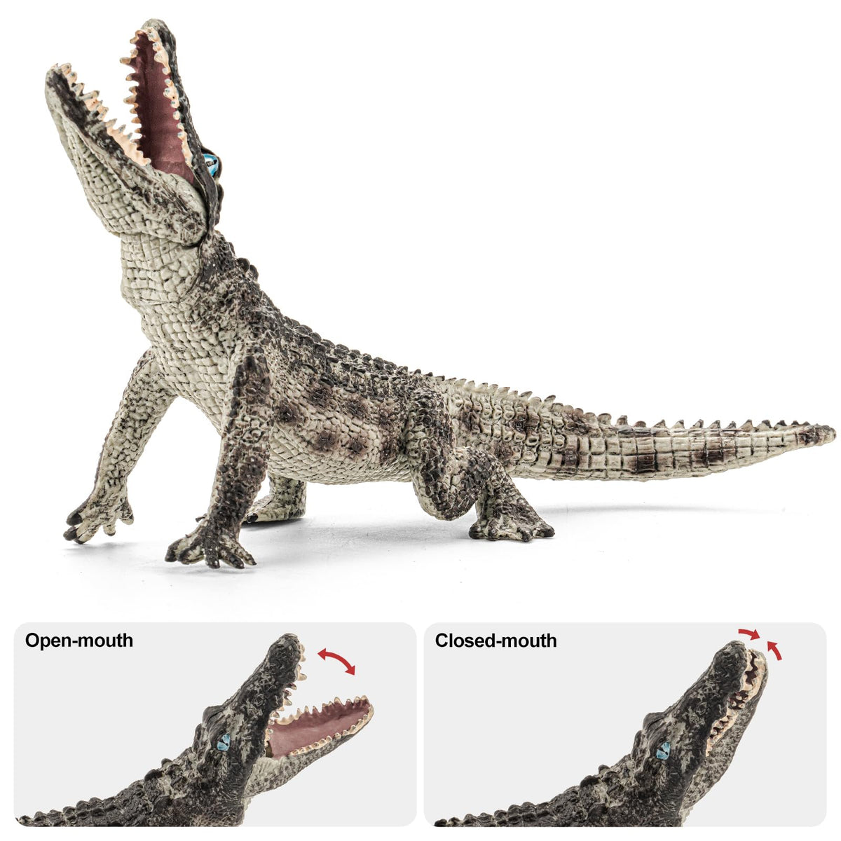 ThinkBay american-alligator-with-baby figurine supports hands-on learning and storytelling.