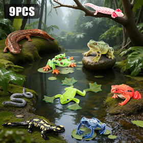 ThinkBay blue poison-dart frog figurine for imaginative STEM-inspired exploration