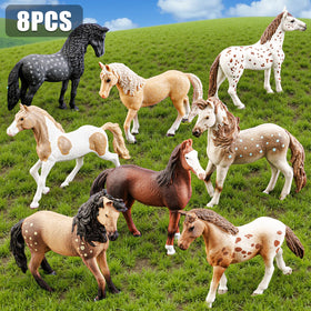 THINKBAY appaloosa horse figurine for tactile, constructive play.