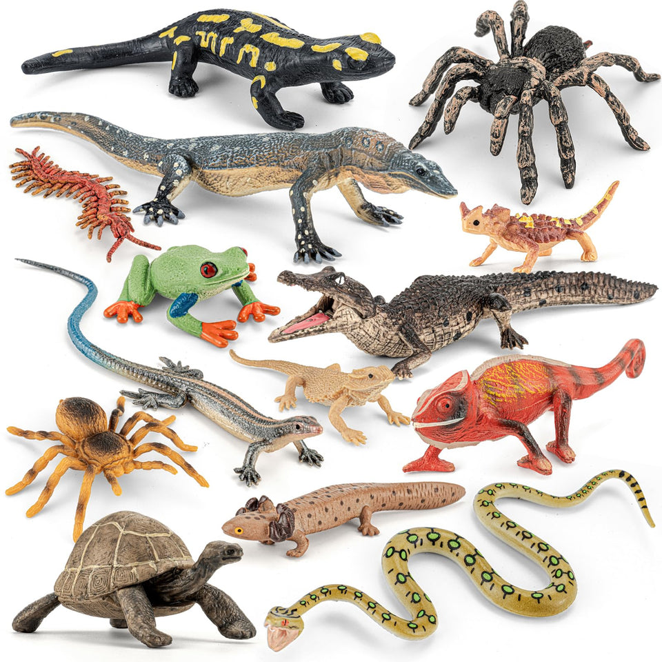 THINKBAY Axolotl figurine for immersive diorama play and nature exploration